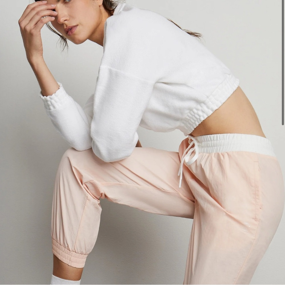Onia Pink Track Pants with Elastic Cuffs and Relaxed Fit